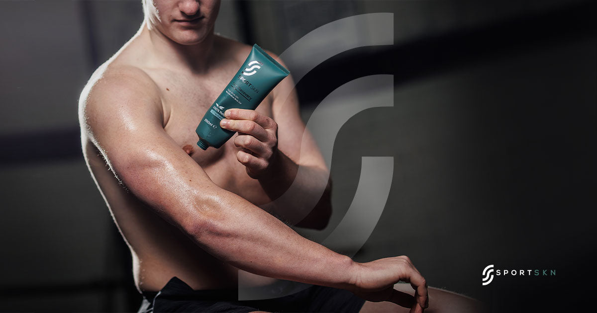 Sportskn's natural skincare products such as our shower gel and anti-inflammatory gel ensure proper skin recovery after workouts